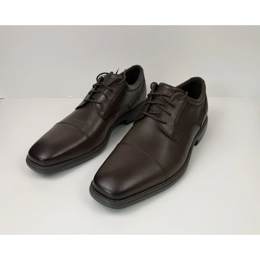 Rockport Next Gen Cap Toe Dress Shoe Men's Size 11 Dark Brown CJ3208 No Box
